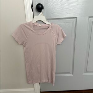 Milkshake pink Lululemon swiftly T-shirt